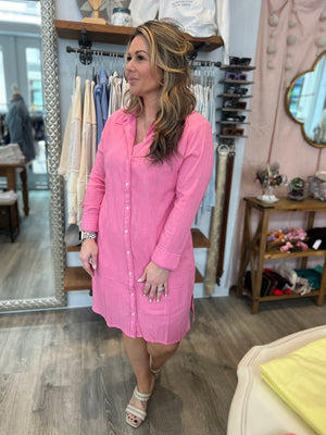 Marco Beach Tunic in Pink