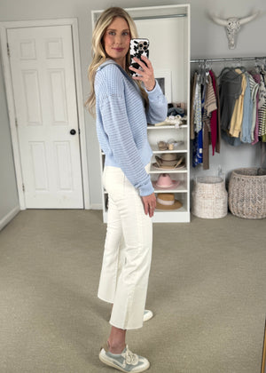Bindi Zip Cardi Blue