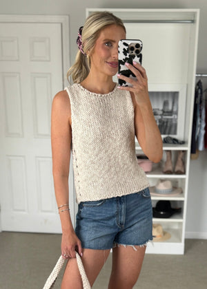 Opal Sweater Vest Oat