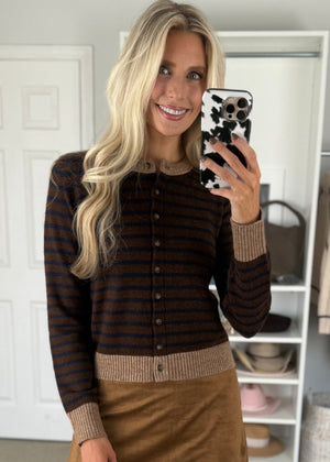 Finley Cardigan Chocolate