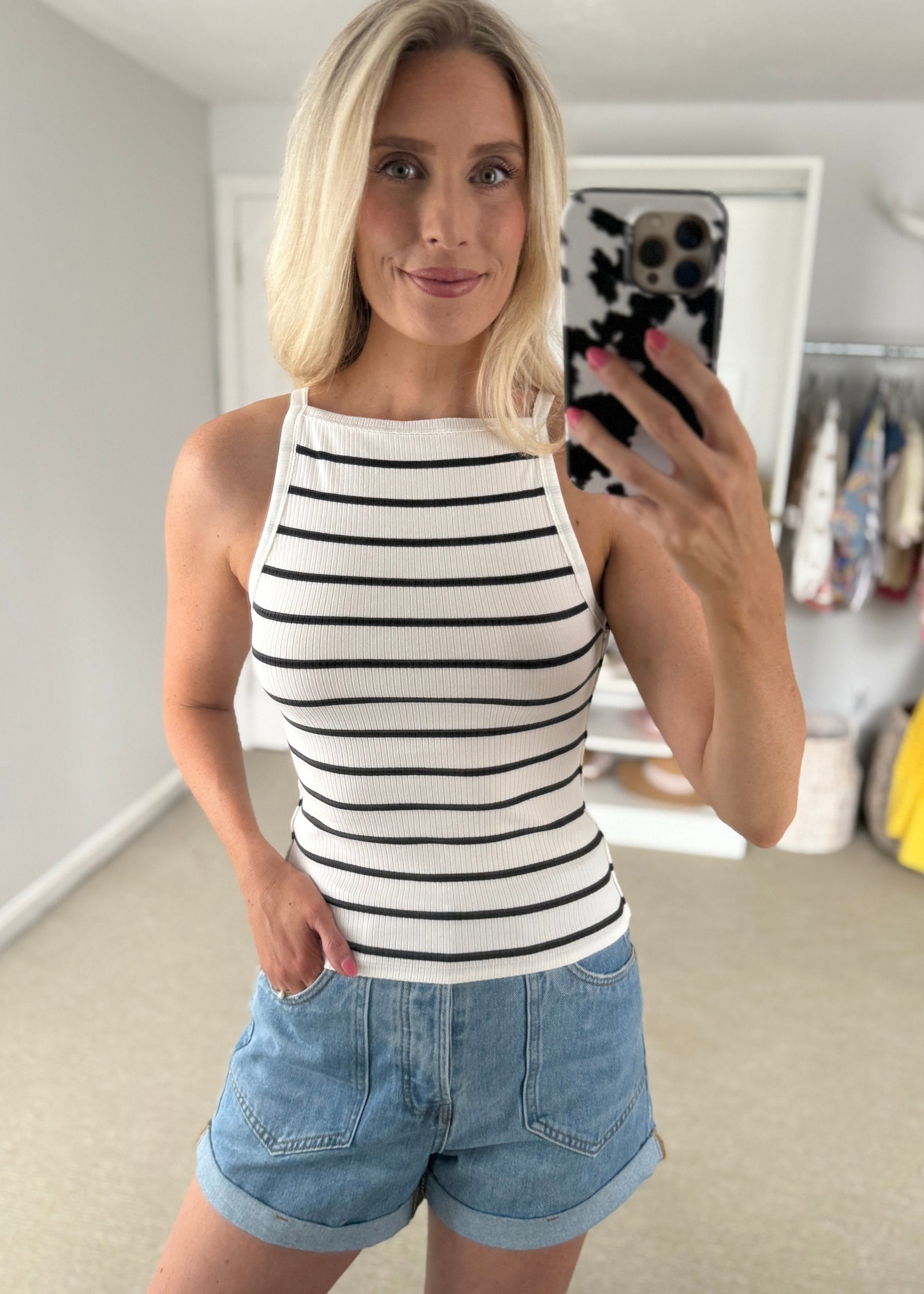 Sira Tank Black & White