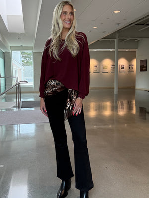 Kiley Top Burgundy