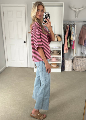 Carlinda Tee bright pink