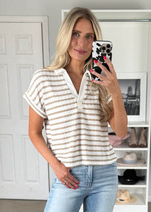 Thelma Top Taupe