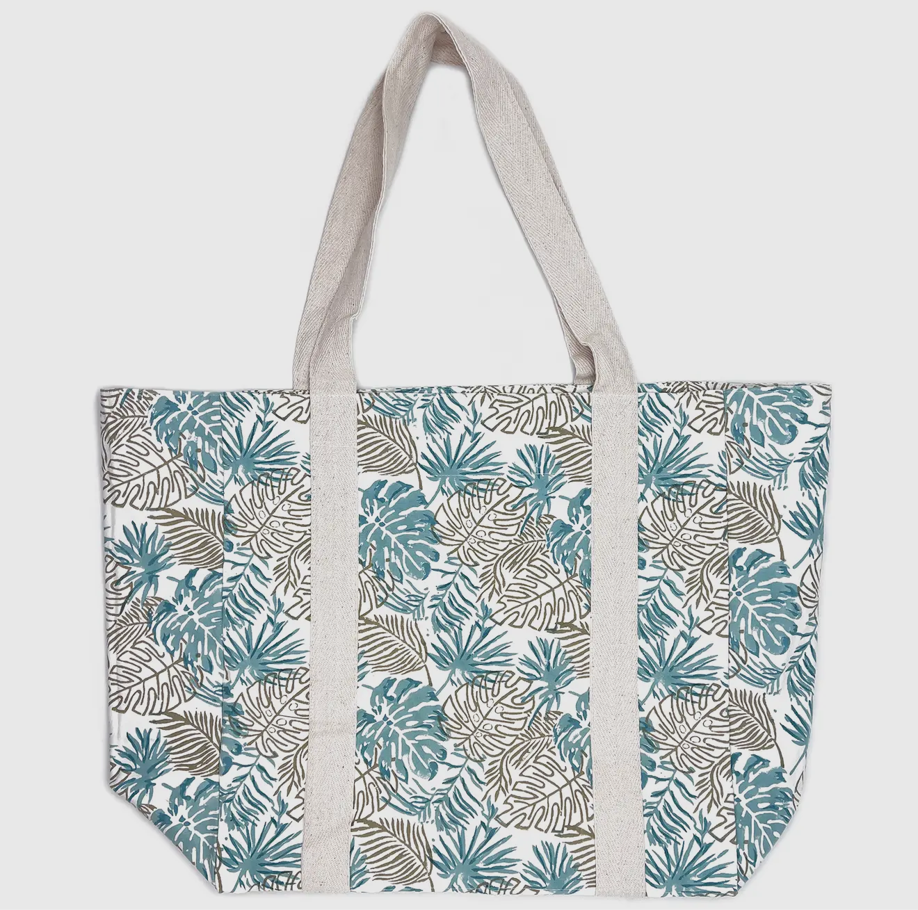 Canvas Tote Palm Leaves