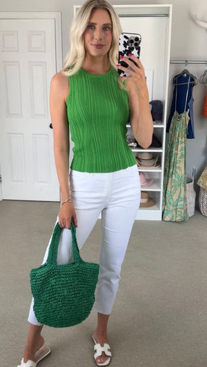 nantucket tote green