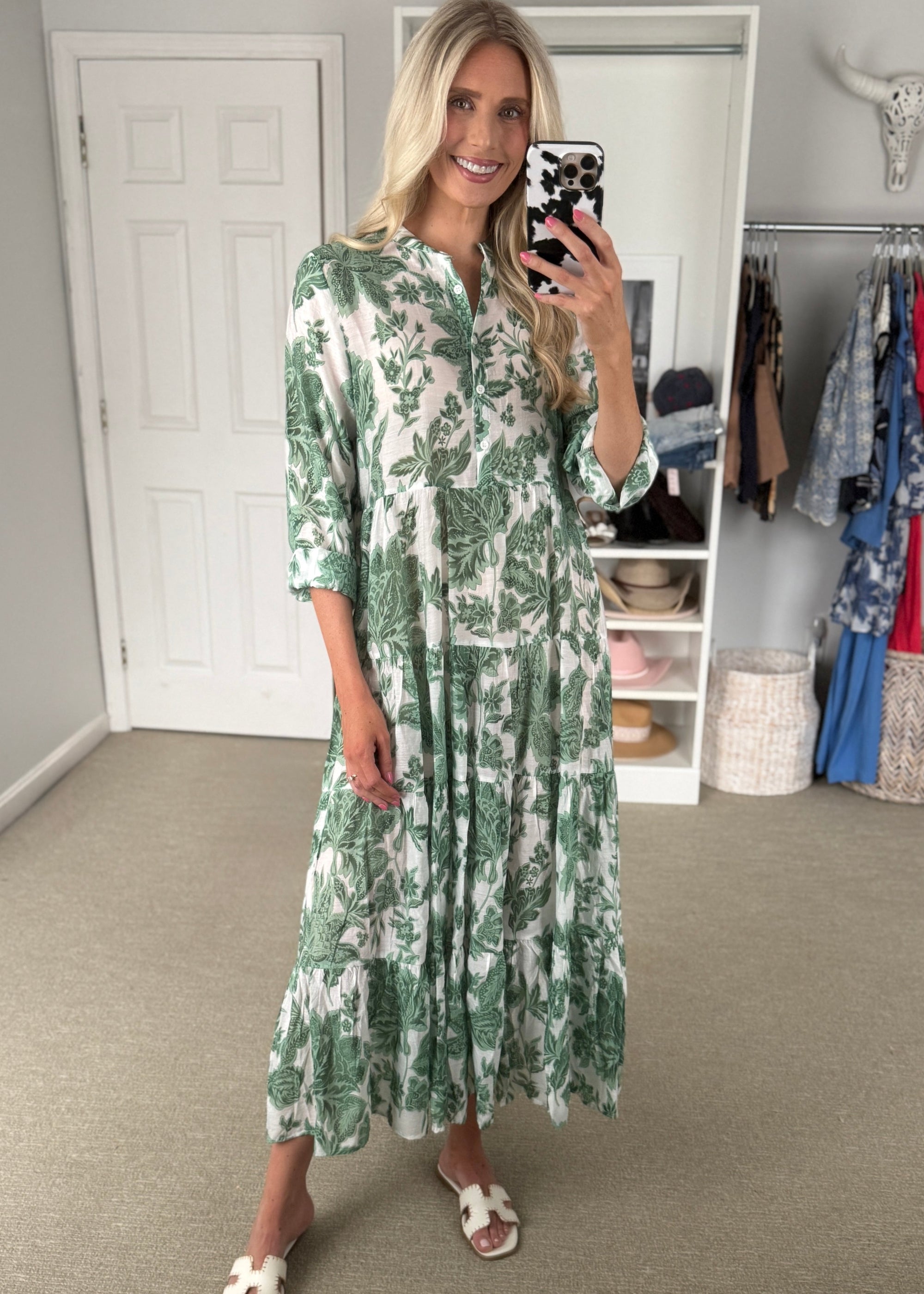 Lyssa Dress Green Palm