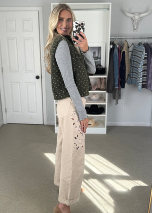 Fleck Vest Grn