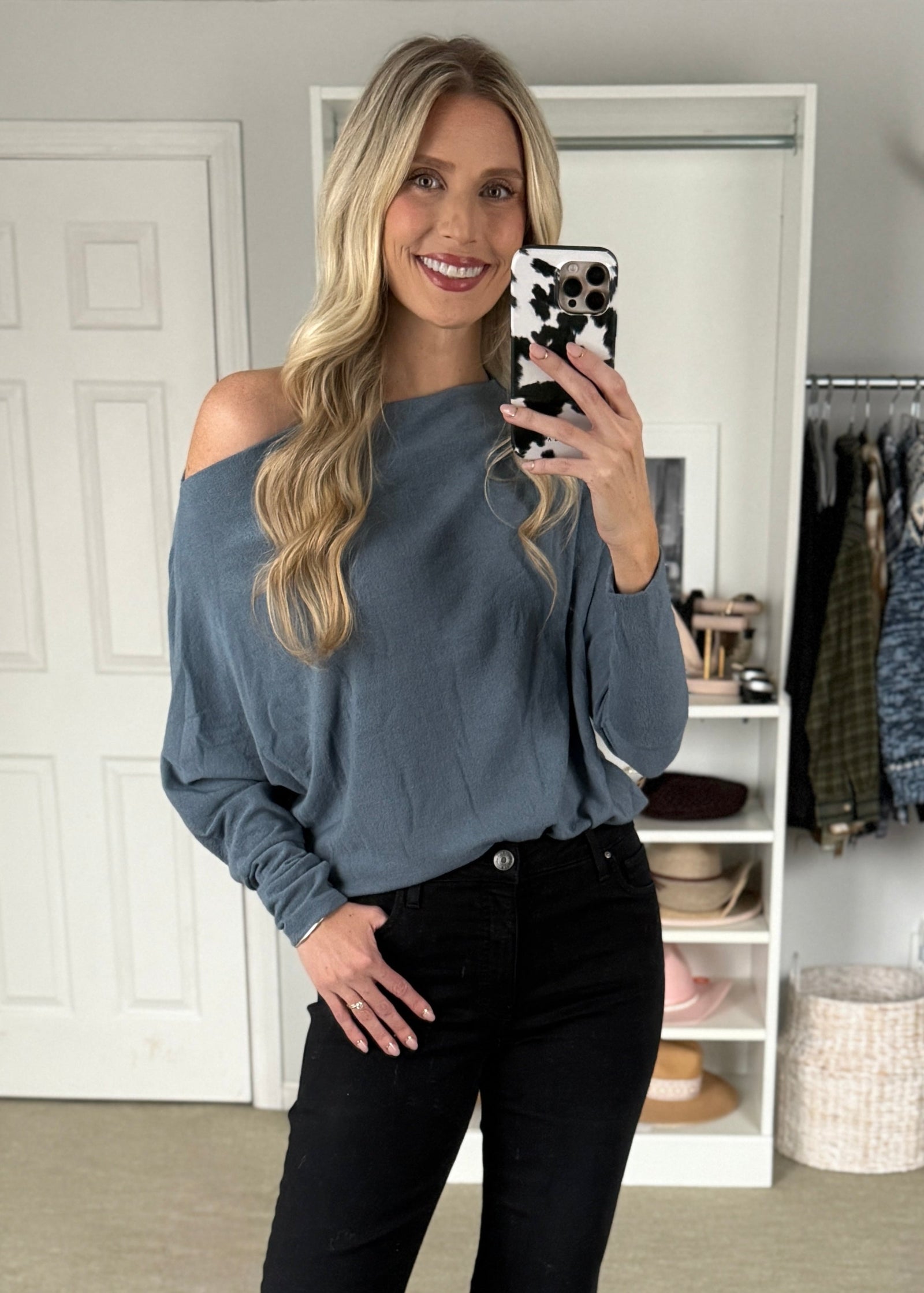 Imogene Top Stormy Blue