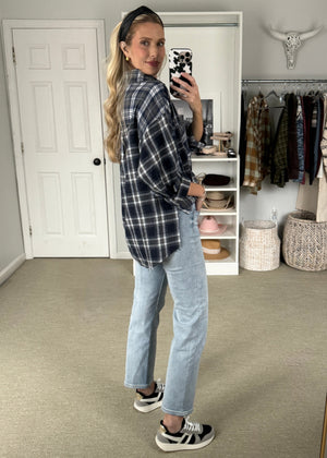 Chipper Flannel Navy