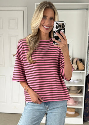 Carlinda Tee bright pink