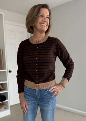 Finley Cardigan Chocolate