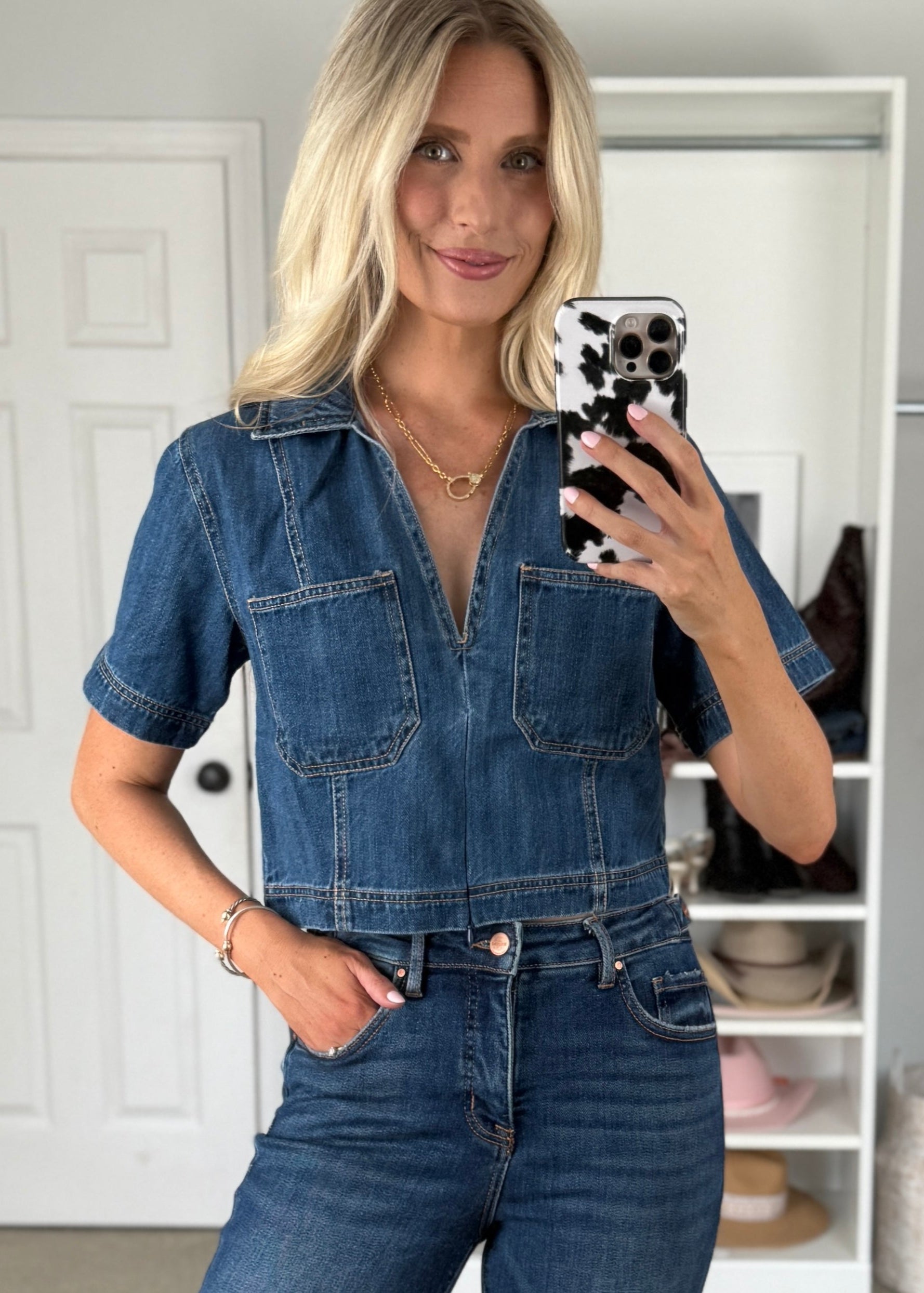 Strafford Denim Top