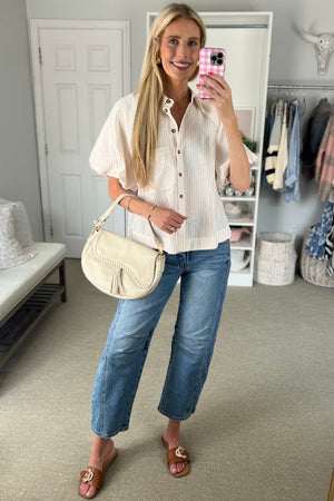 Hartley Blouse in Beige