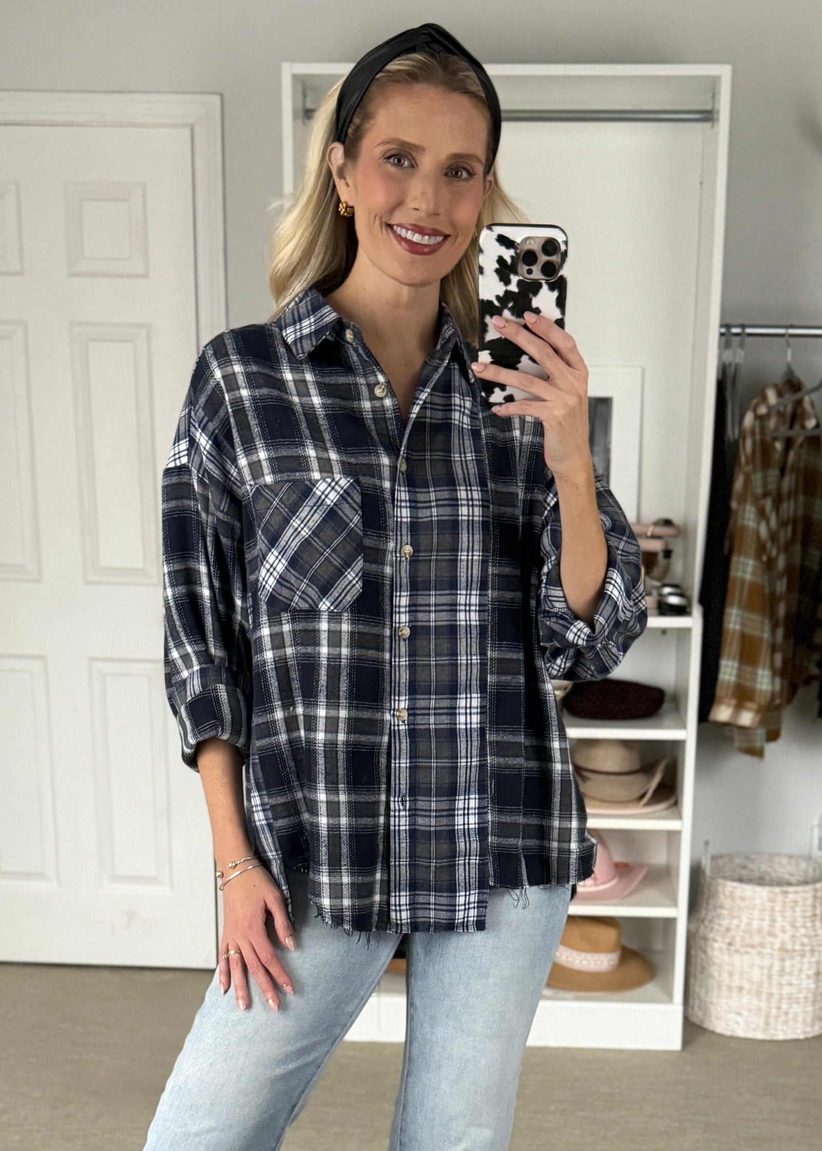 Chipper Flannel Navy