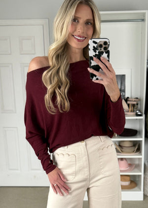 Imogene Top Burgundy