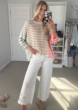 ribbon candy sweater