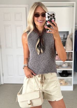 Opal Sweater Vest Grey
