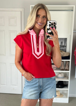 Sienna Top Red