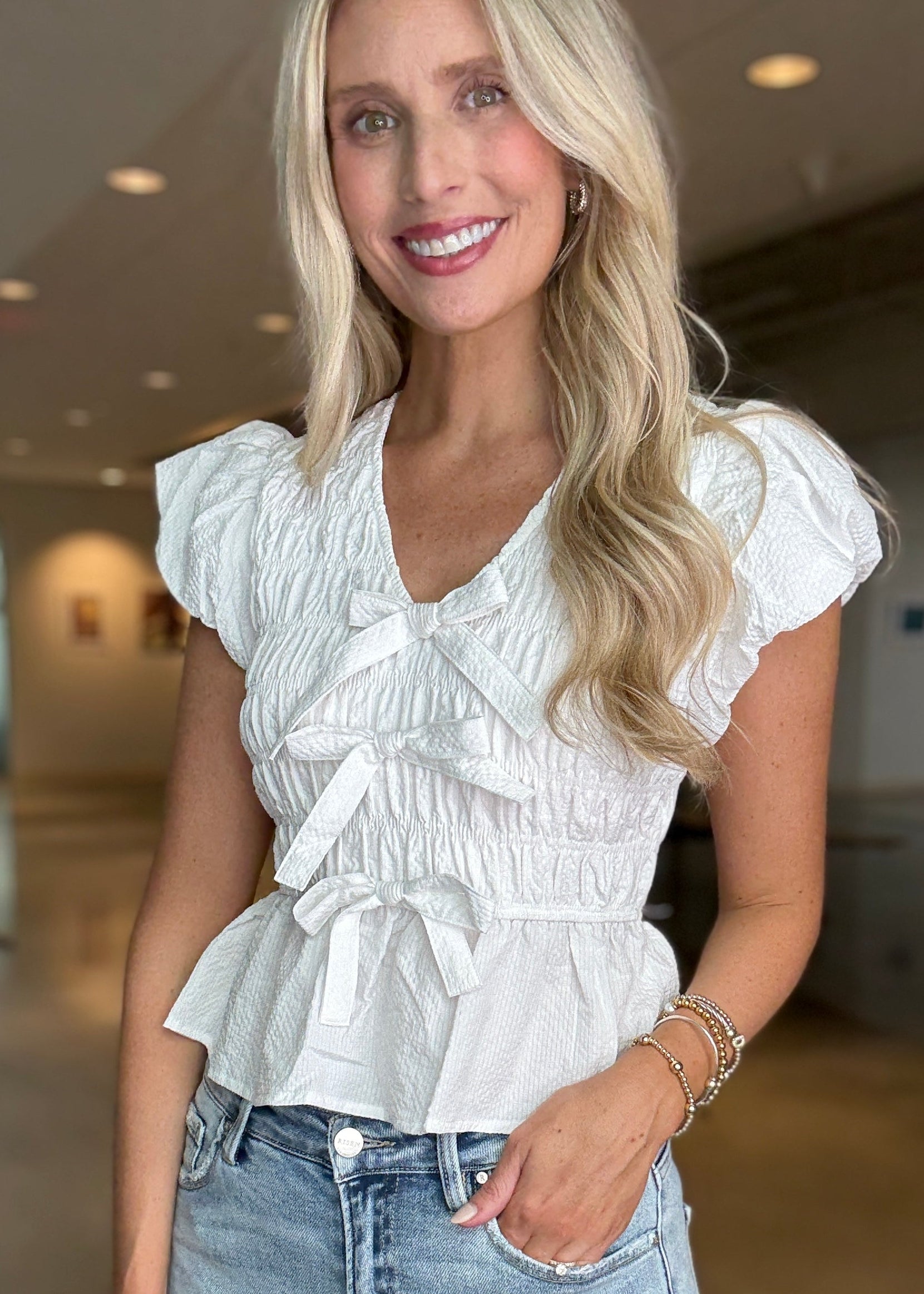 Lorette Top White