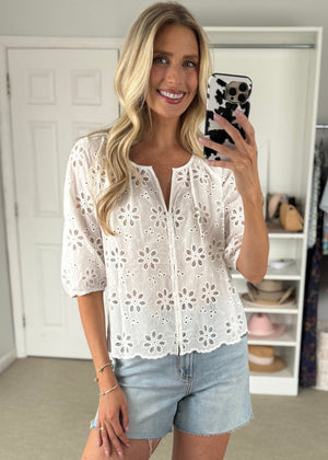 Lori Top White