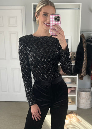 Black Tie Bodysuit