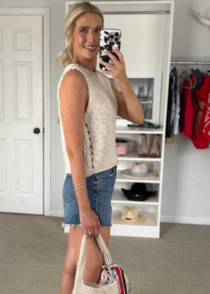 Opal Sweater Vest Oat