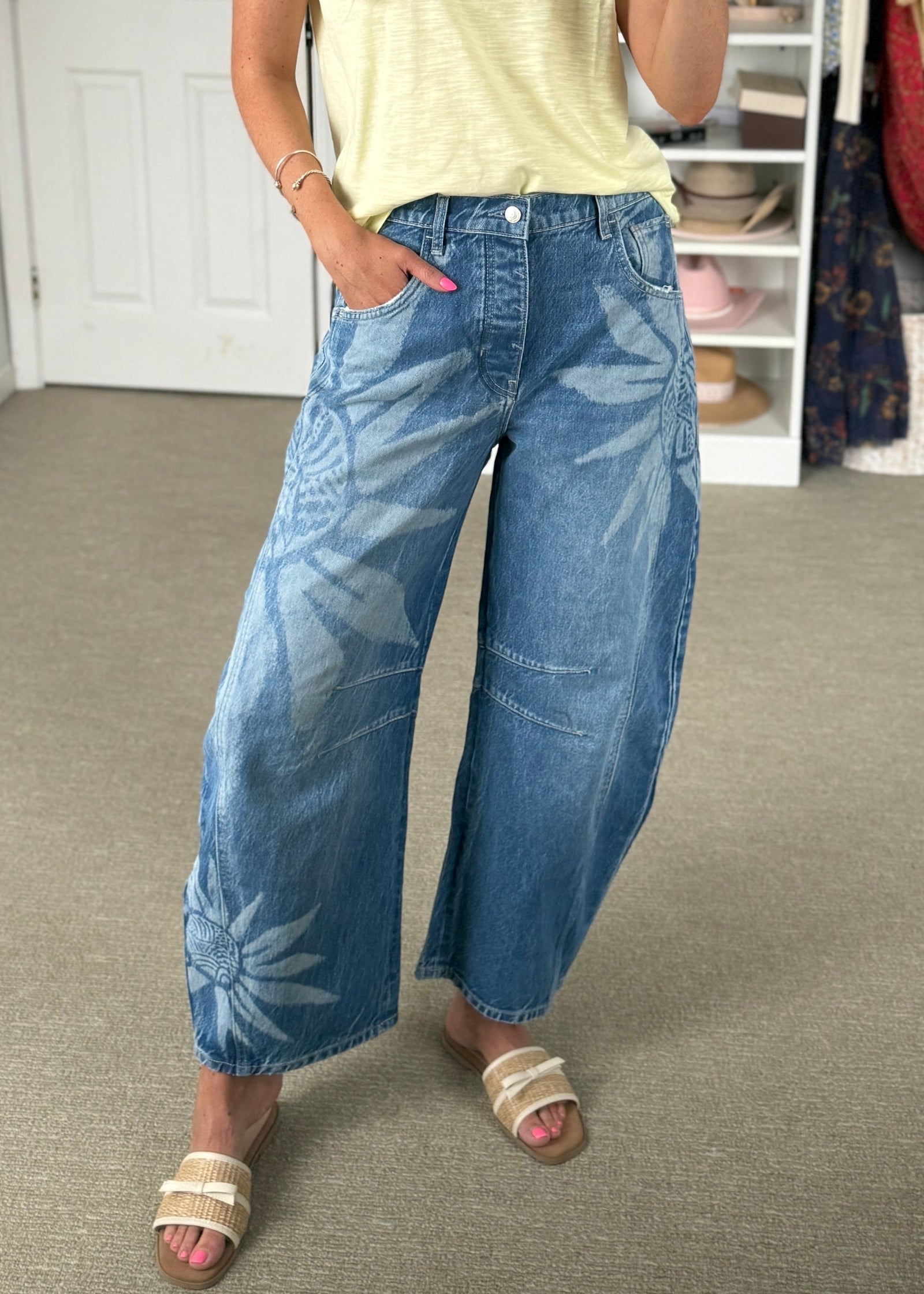 Sunburst  Barrel Jeans