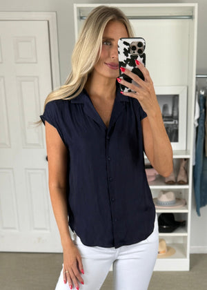 Brianna Blouse Navy