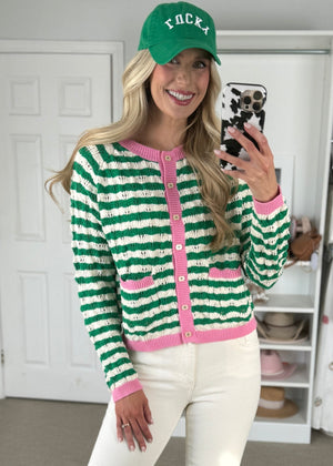 Clovers and Candy Cardigan
