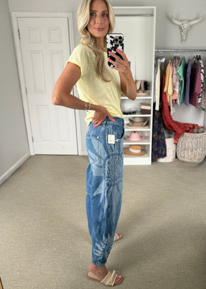 Sunburst  Barrel Jeans