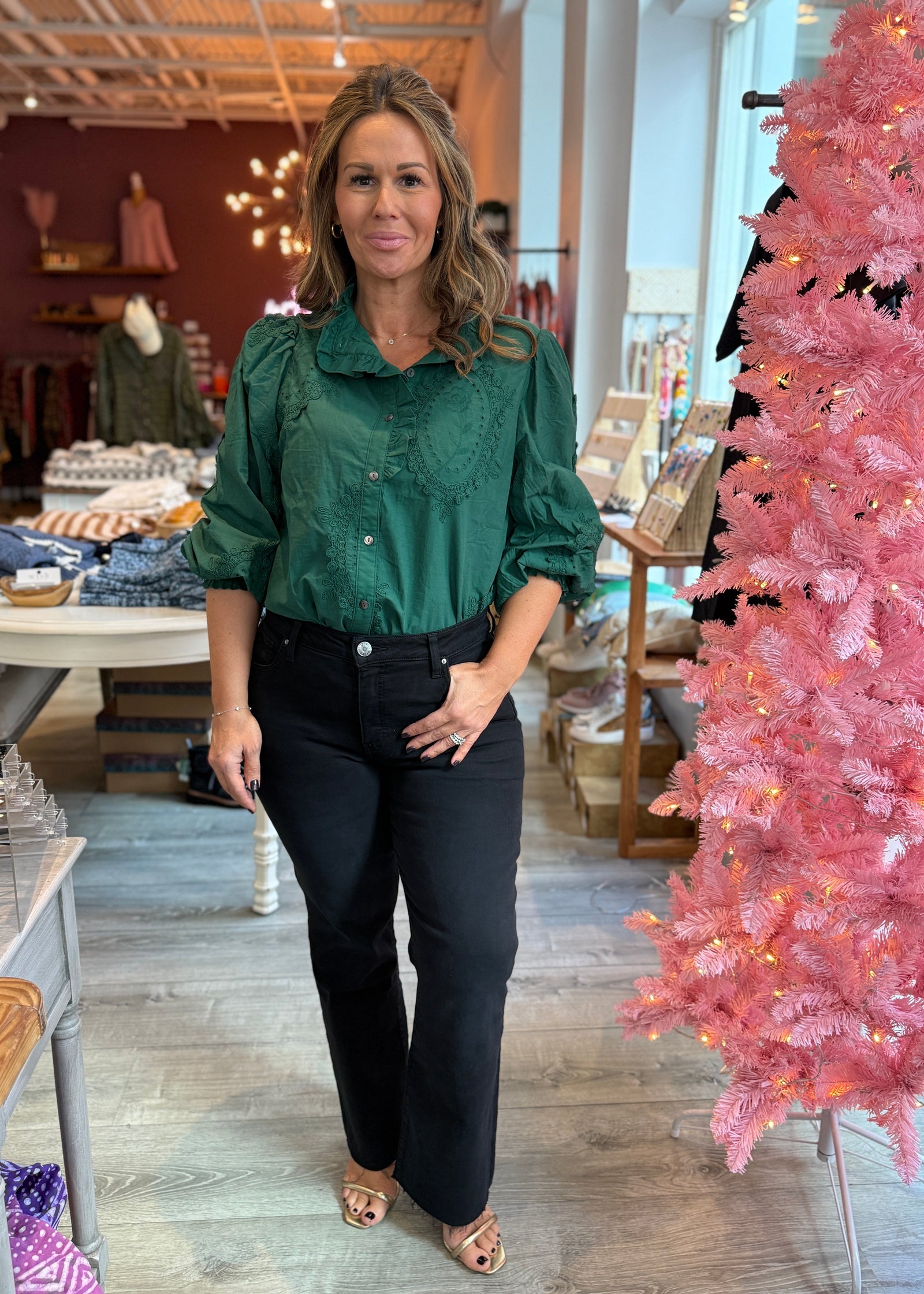 Winter Spruce Blouse