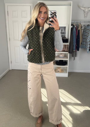 Fleck Vest Grn