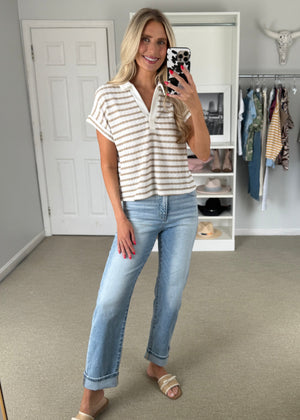Thelma Top Taupe