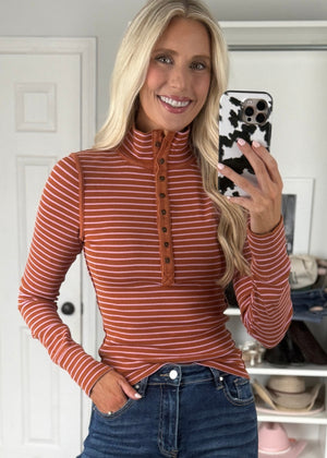 Harlow Henley Rust/Pink