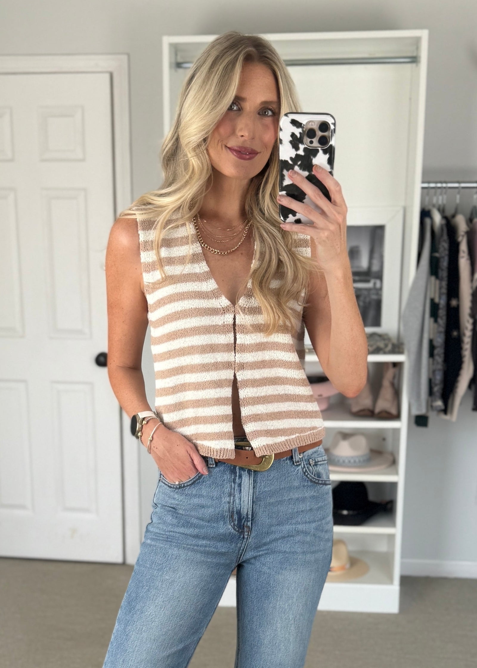 Velma Vest Stripe