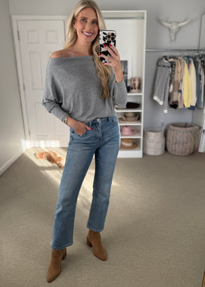 Imogene Top Heather Grey