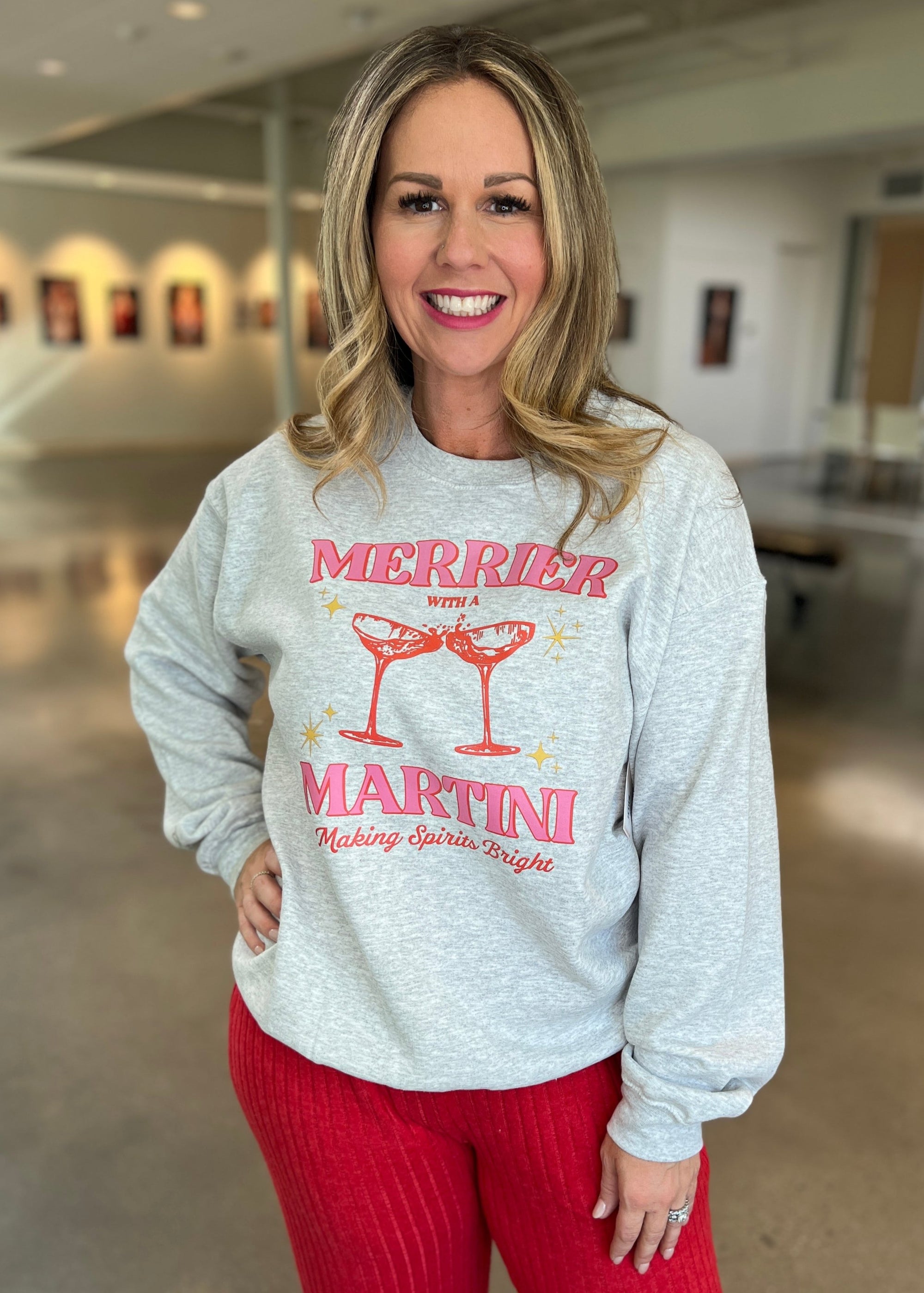 Martini Sweatshirt Grey