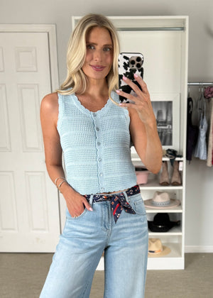 Sweets Shop Top Blue