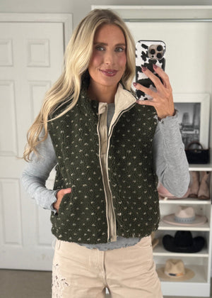Fleck Vest Grn