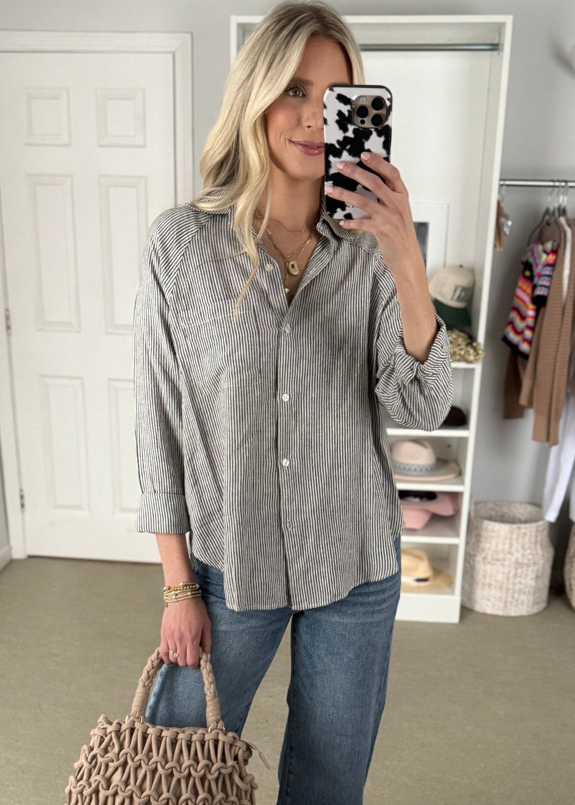 Maya Shirt Charcoal