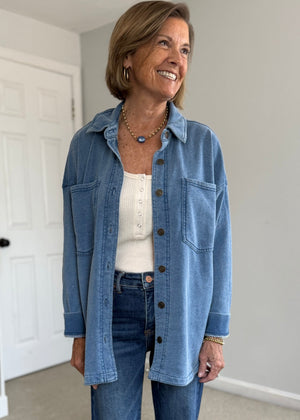 Rawlins Shacket Indigo
