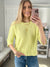 Ocean Palms Sweater in Lime