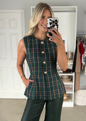 Scotch Plaid Vest