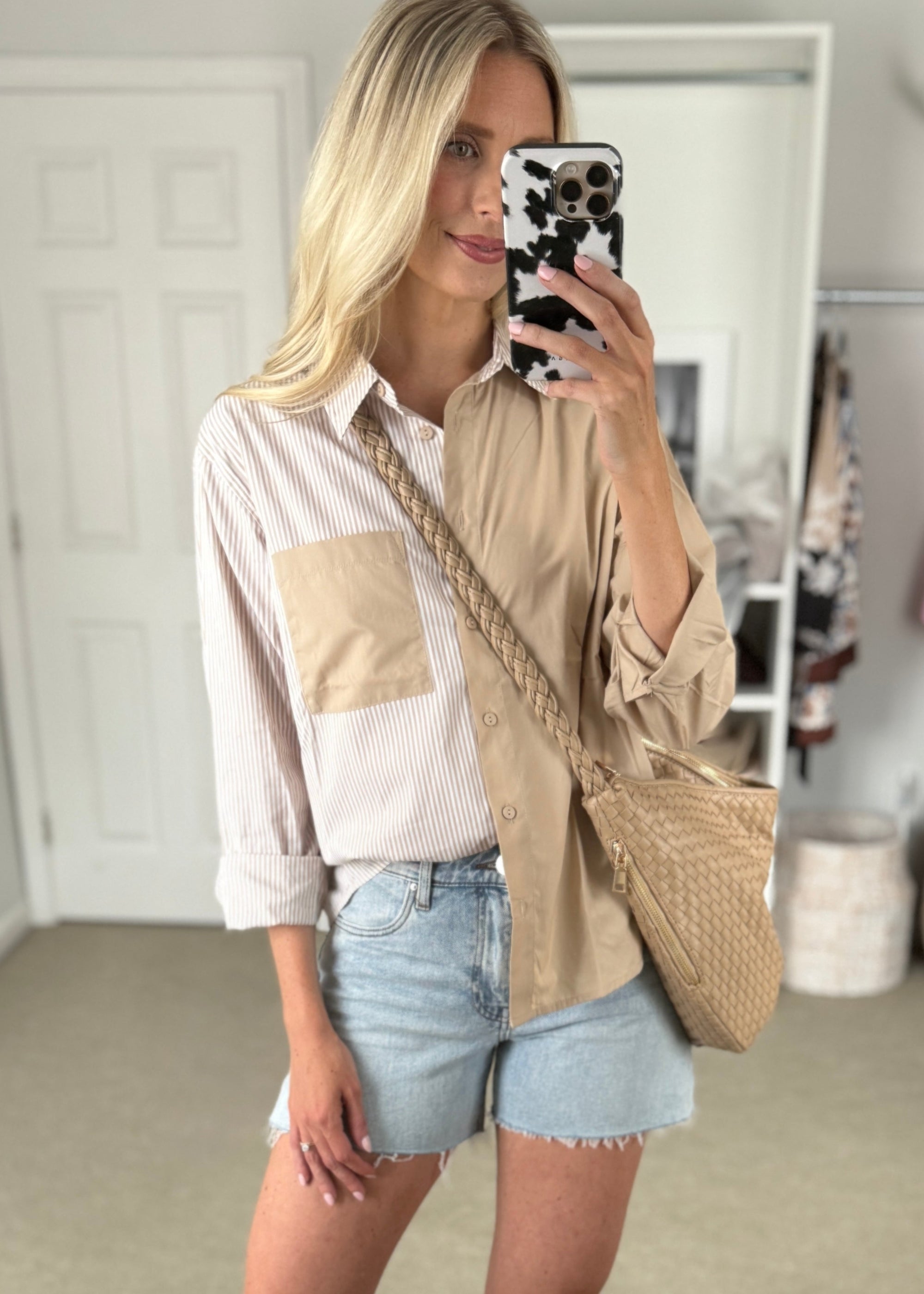 cabana shirt taupe