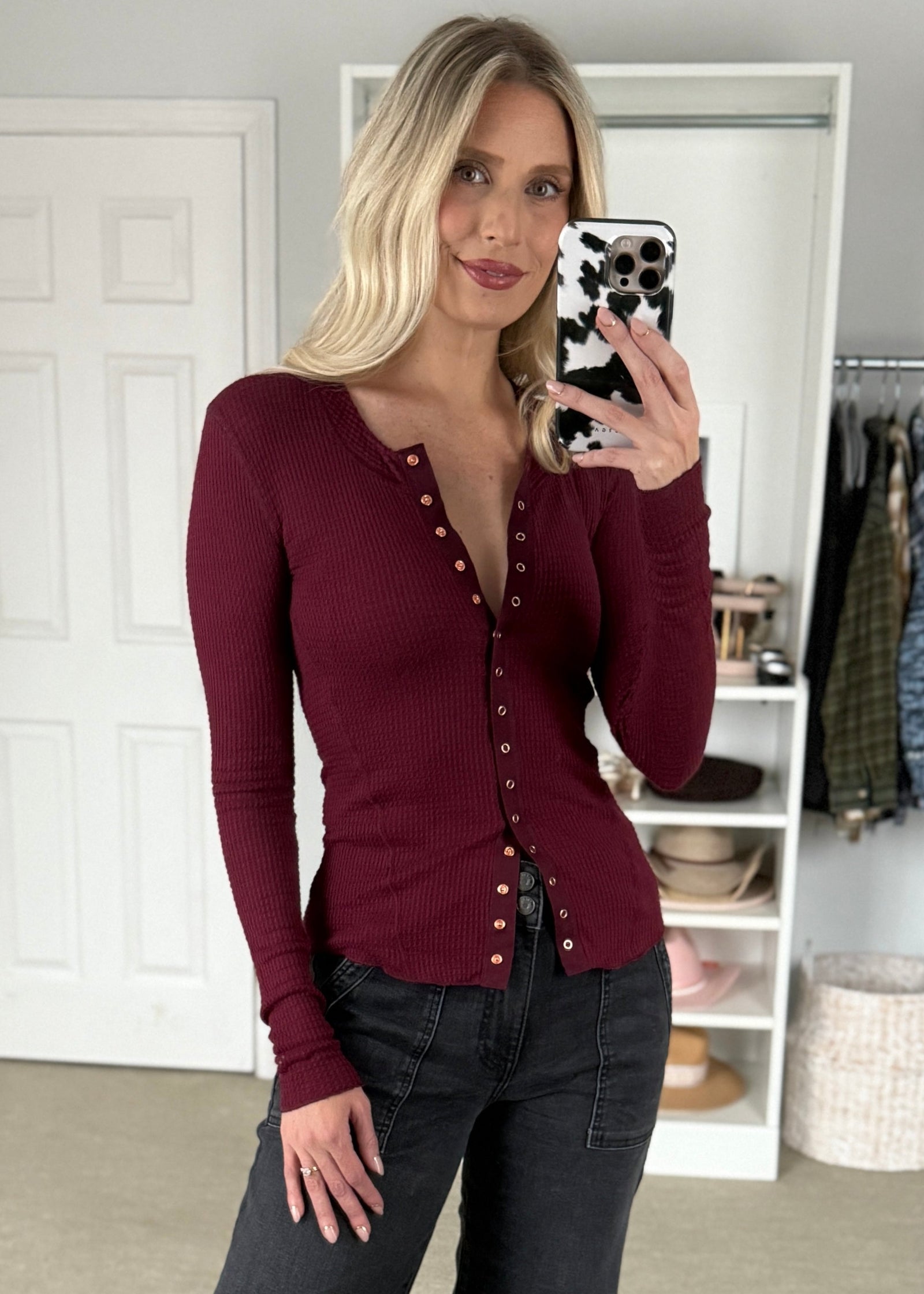 Winona Top Burgundy