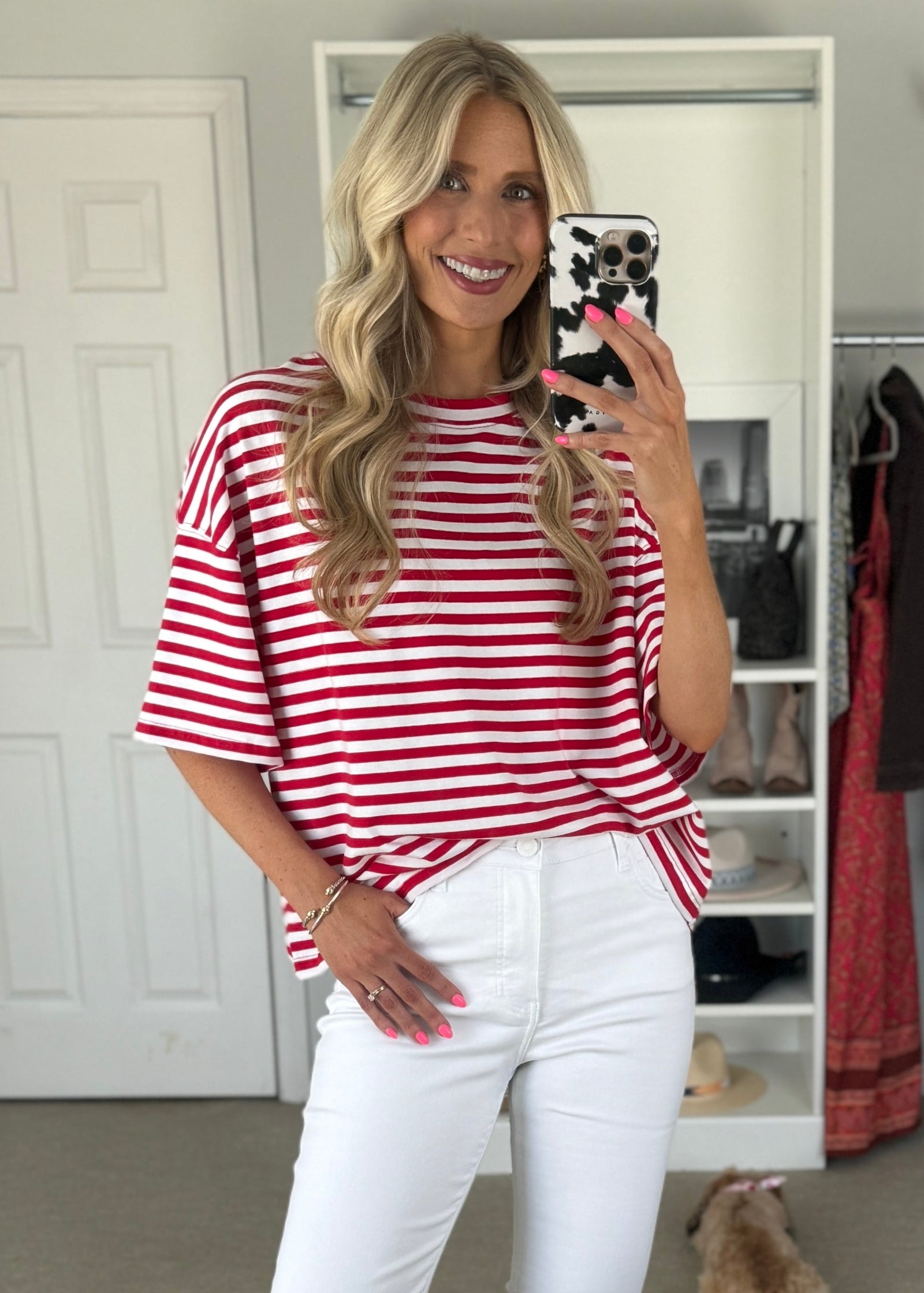Carlinda Tee Red
