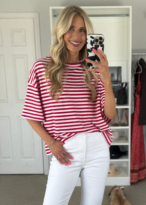 Carlinda Tee Red