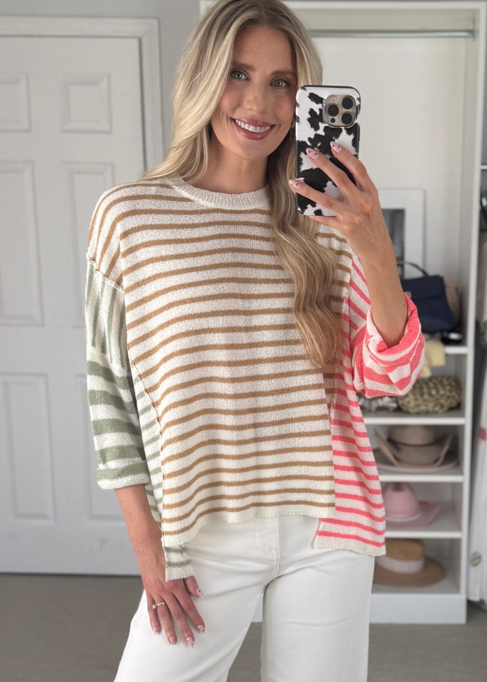 ribbon candy sweater