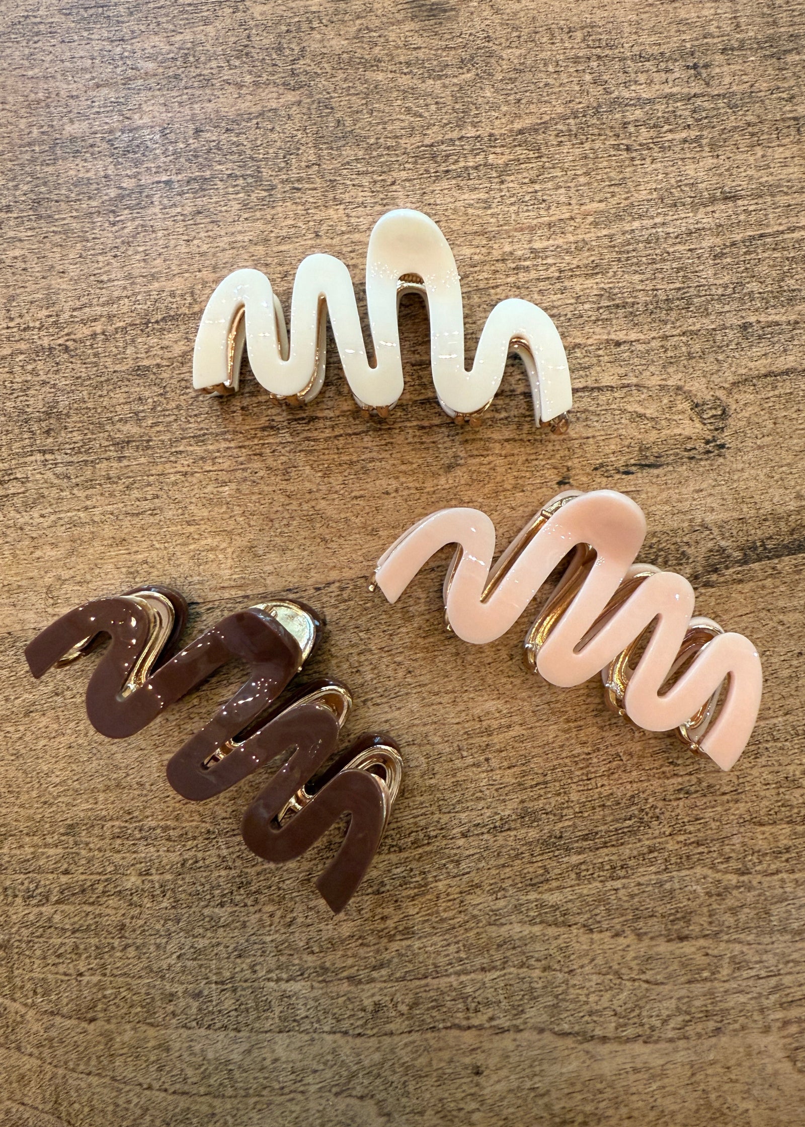 Wavy Claw Clip Assortment